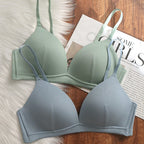 Soutien-gorge push-up en V profond sans couture pour femmes