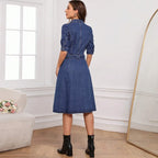 Robe en jean moulante amincissante pour femmes