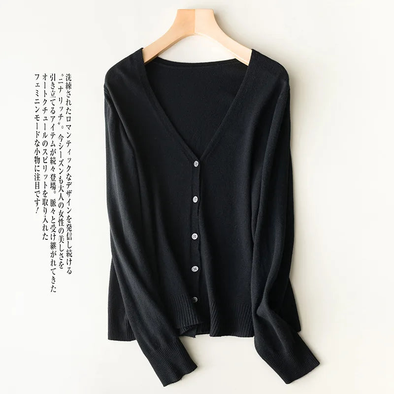 Cardigans à simple boutonnage pour femmes