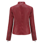 Veste en cuir PU pour femmes
