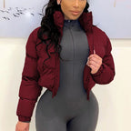 Manteau épaisse en coton bouffante pour femmes