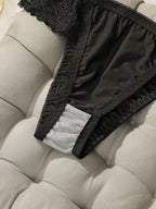 Ensemble de lingerie florale en dentelle brodée sexy pour femmes