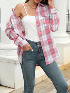 Chemise imprimé vintage pour femmes