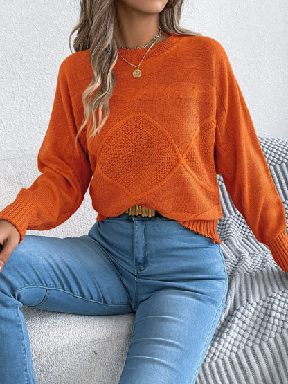Pull Torsadé Femme – Manches Lanterne