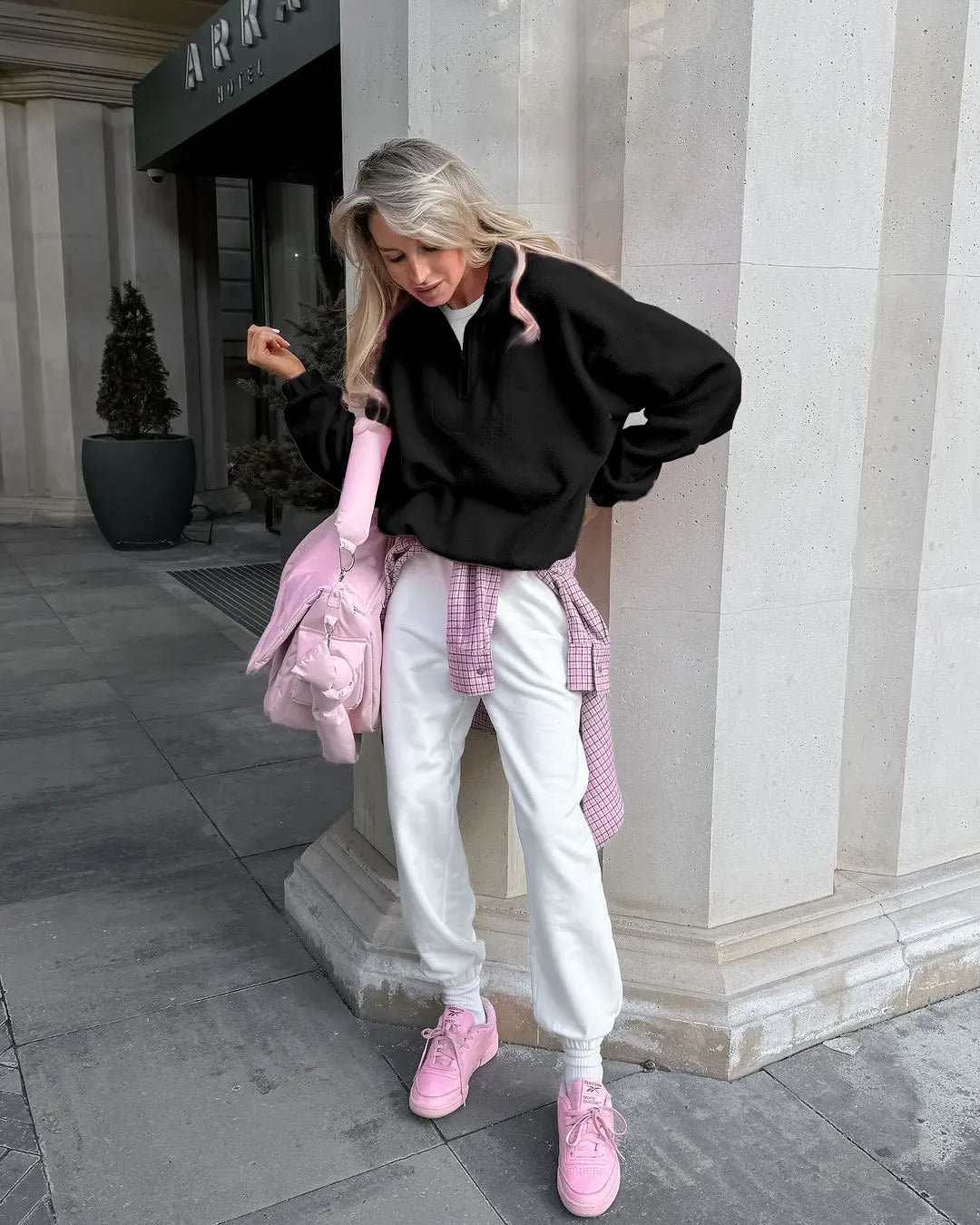 Sweat-shirt à capuche en molleton pour femmes