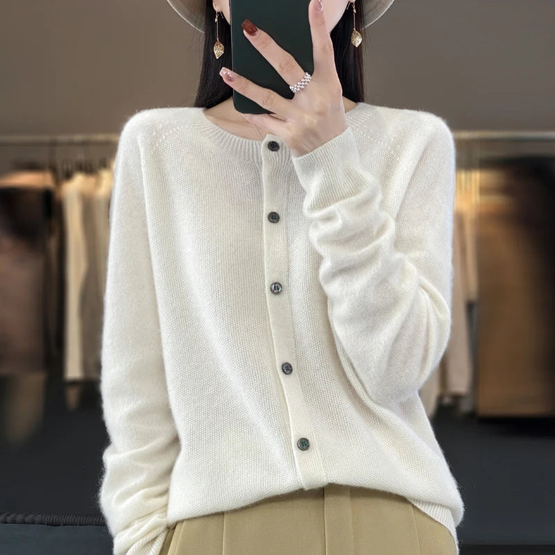 Cardigans en laine mérinos pour femmes