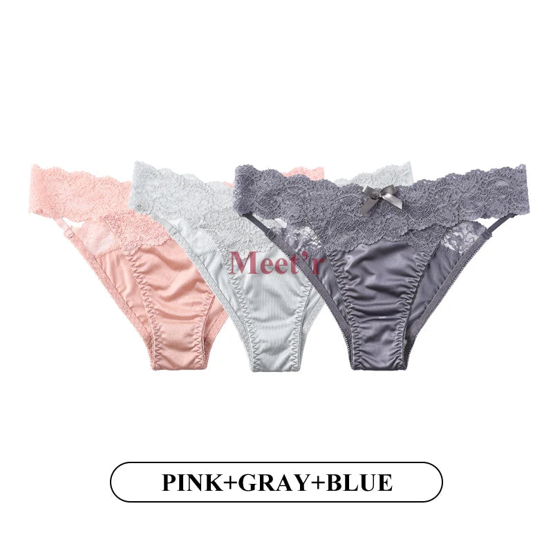 Culottes taille basse en dentelle pour femmes