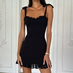 Robe mini dos nu sexy pour femmes