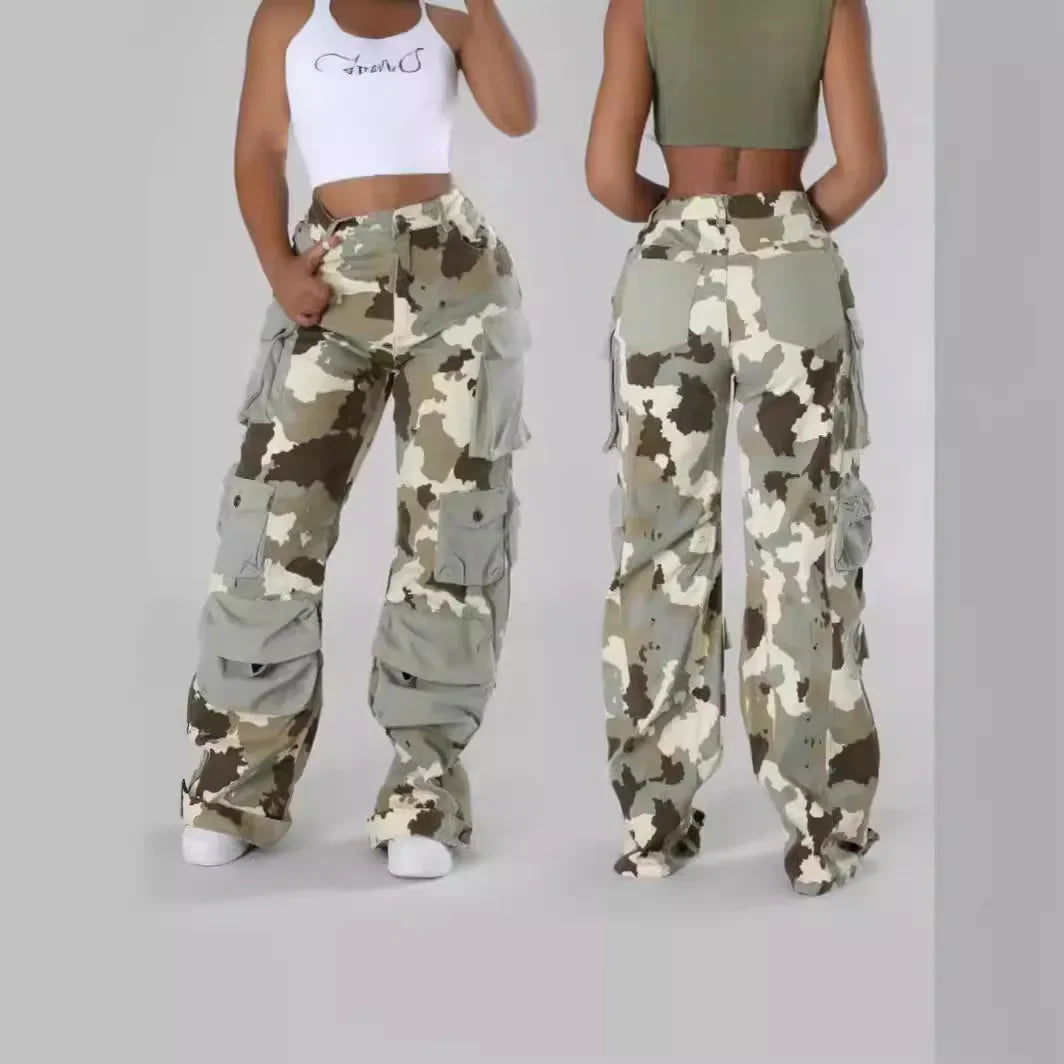Pantalon long camouflage pour femmes