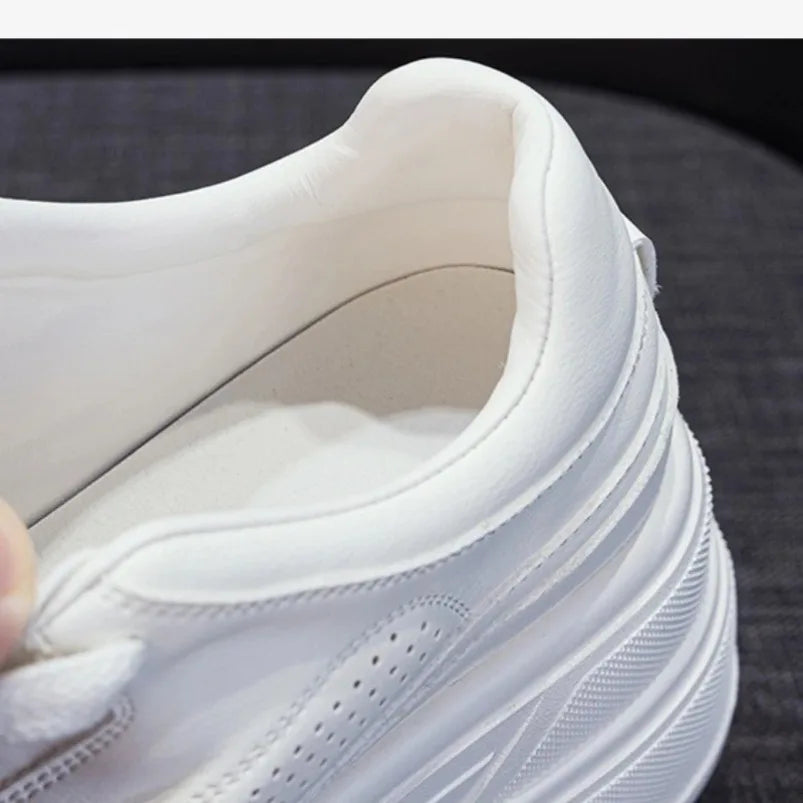 Baskets en cuir véritable pour femmes