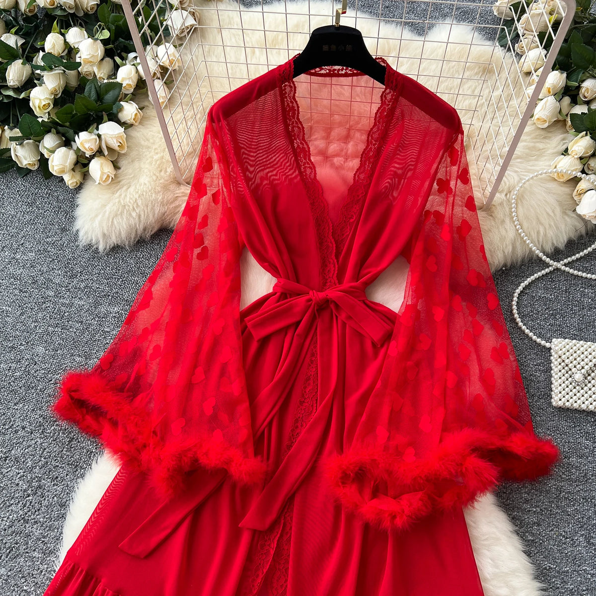 Robe Cardigan Femme – Élégante et Transparente