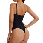 Body string en dentelle à col en V pour femmes