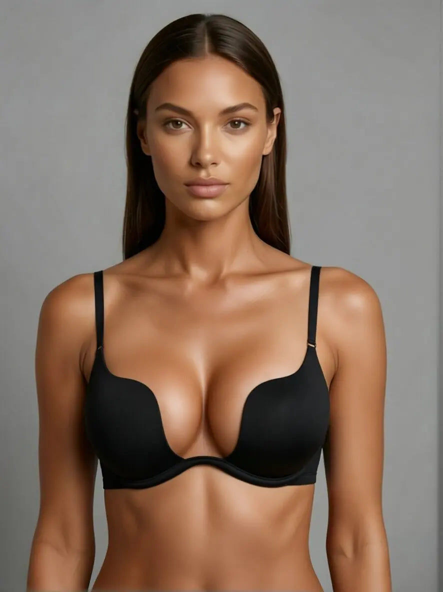 Soutien-gorge invisible sans couture à décolleté bas pour femmes