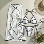 Maillots de bain trois pièces bikini brésiliens pour femmes