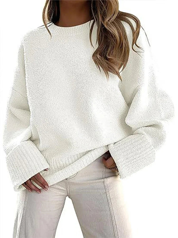 Pull en cachemire à col rond pour femmes