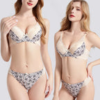 Ensemble soutien-gorge et culotte de luxe grande taille pour femmes