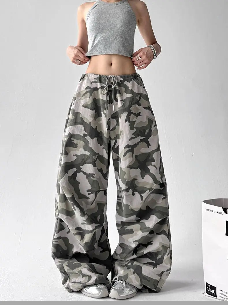 Pantalon camouflage rétro américain pour femmes