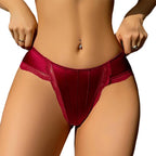 Culotte en satin avec dentelle pour femmes
