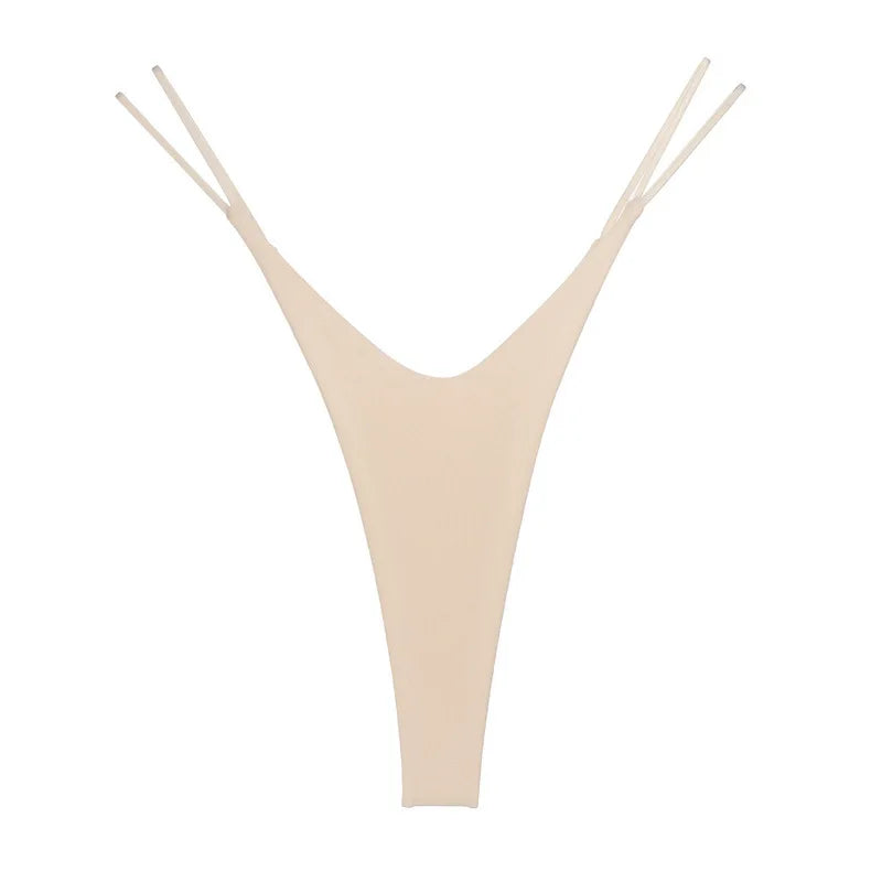 String taille basse sans couture pour femmes