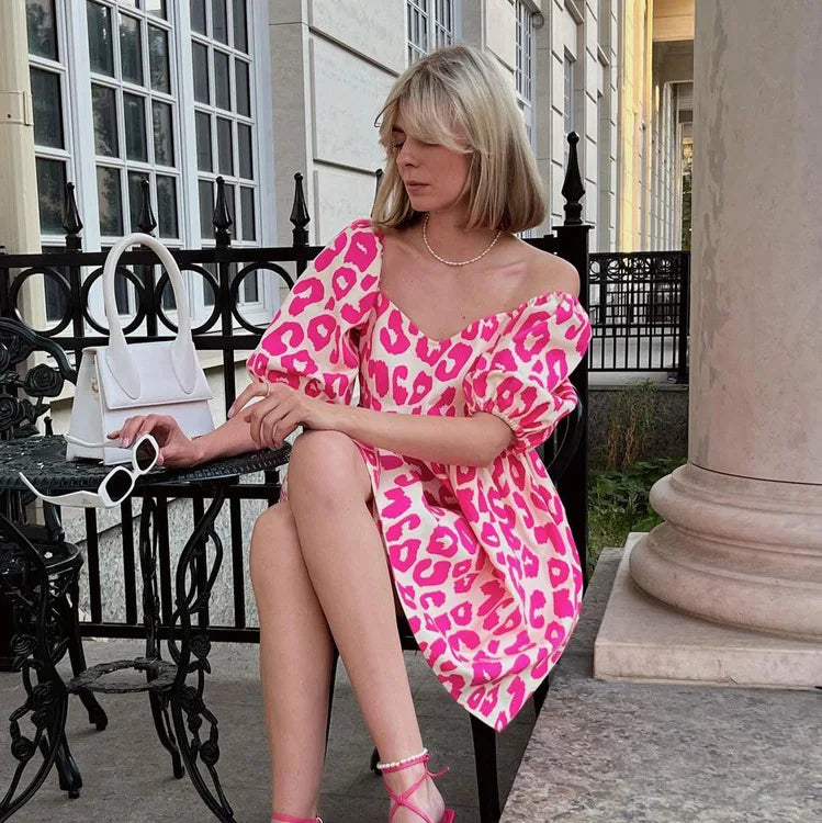 Robe d’Été Ample Femme – Imprimé