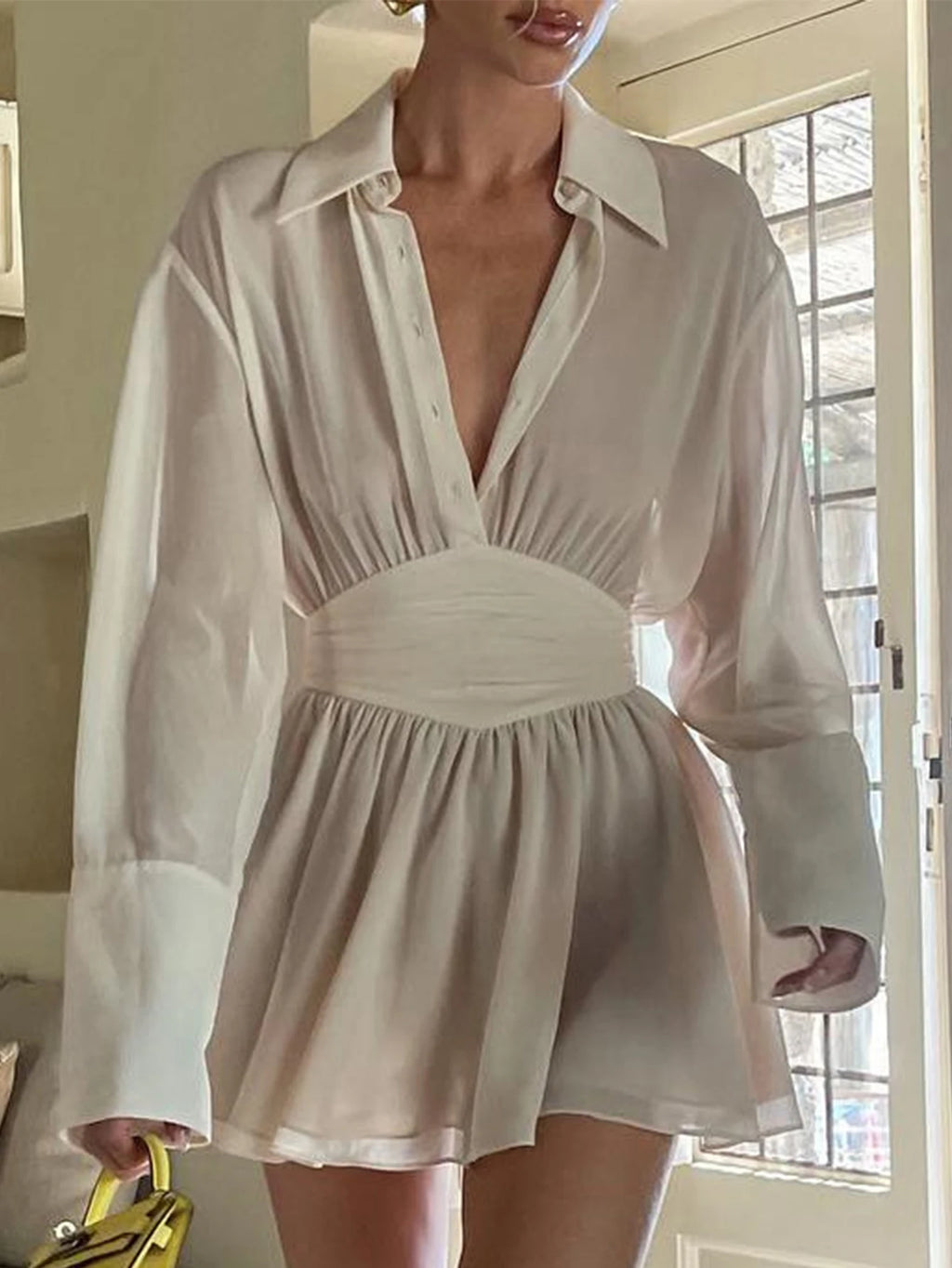 Mini robe d'été en mousseline de soie pour femmes