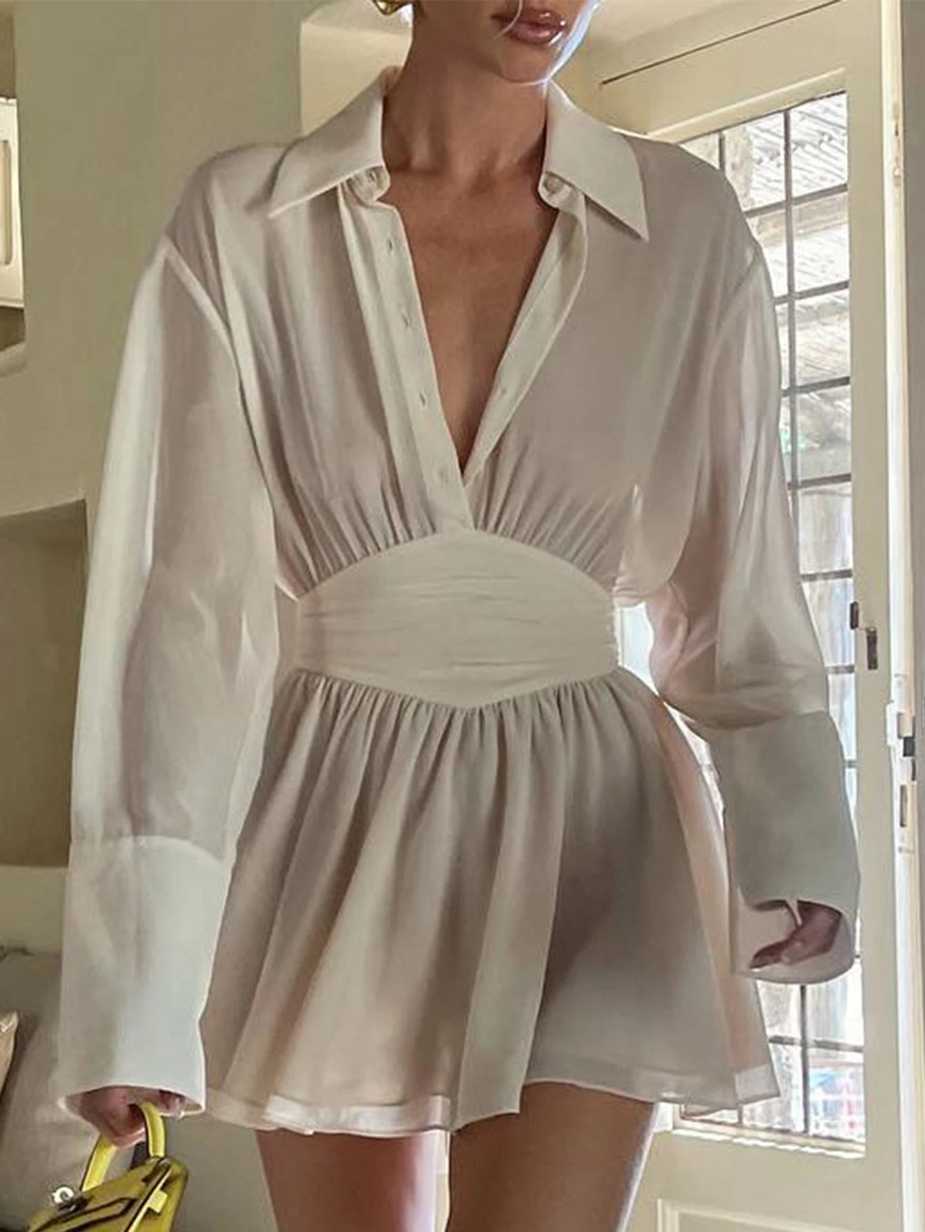 Mini robe d'été en mousseline de soie pour femmes
