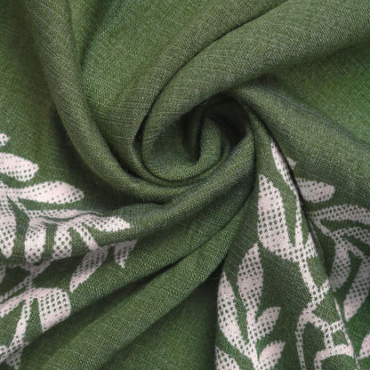 Robe Longue Femme – Imprimé Floral Vert