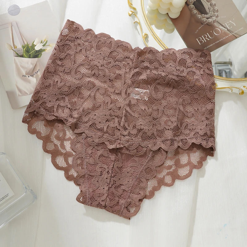 Culotte Dentelle Femme – Taille Haute et Transparente