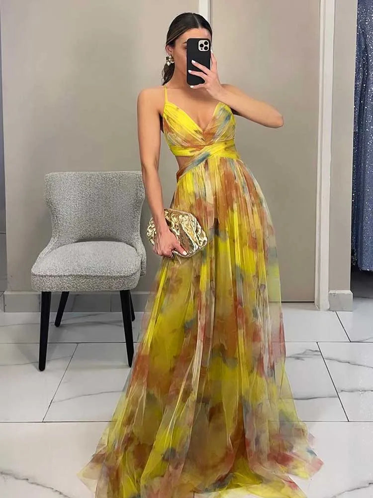 Robes longue taille haute pour femmes