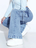 Jeans évasés vintage pour femmes