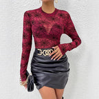 T-shirts en maille fine transparente amincissante pour femmes