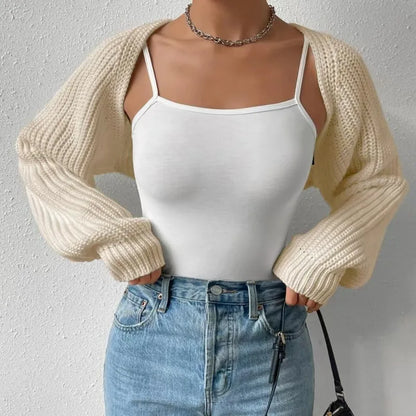 Cardigan Court Femme – Maille et Manches Longues