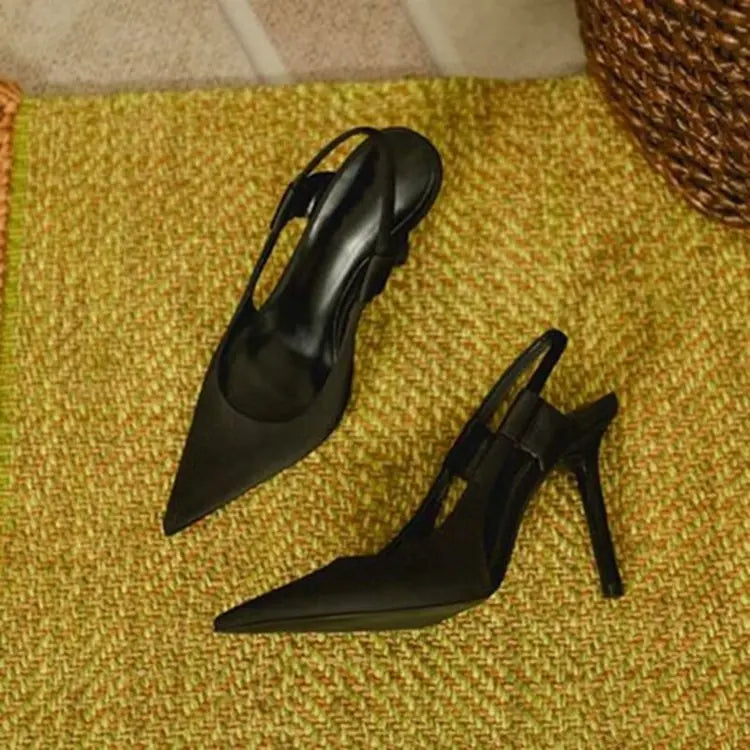Chaussure été à talons hauts bout fermé pour femmes