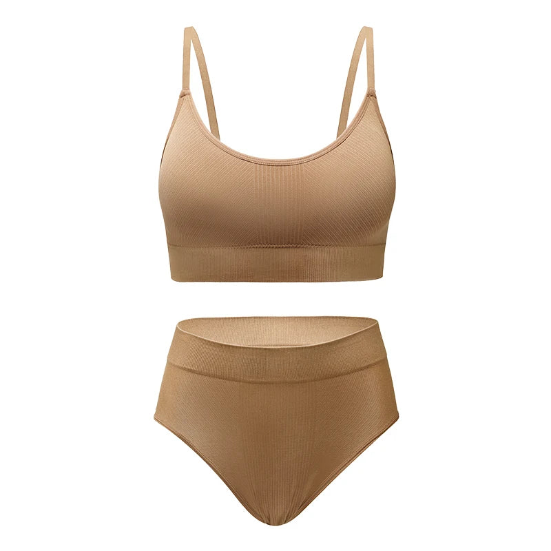 Ensemble de sous-vêtements soutien-gorge et culottes sans couture pour femmes