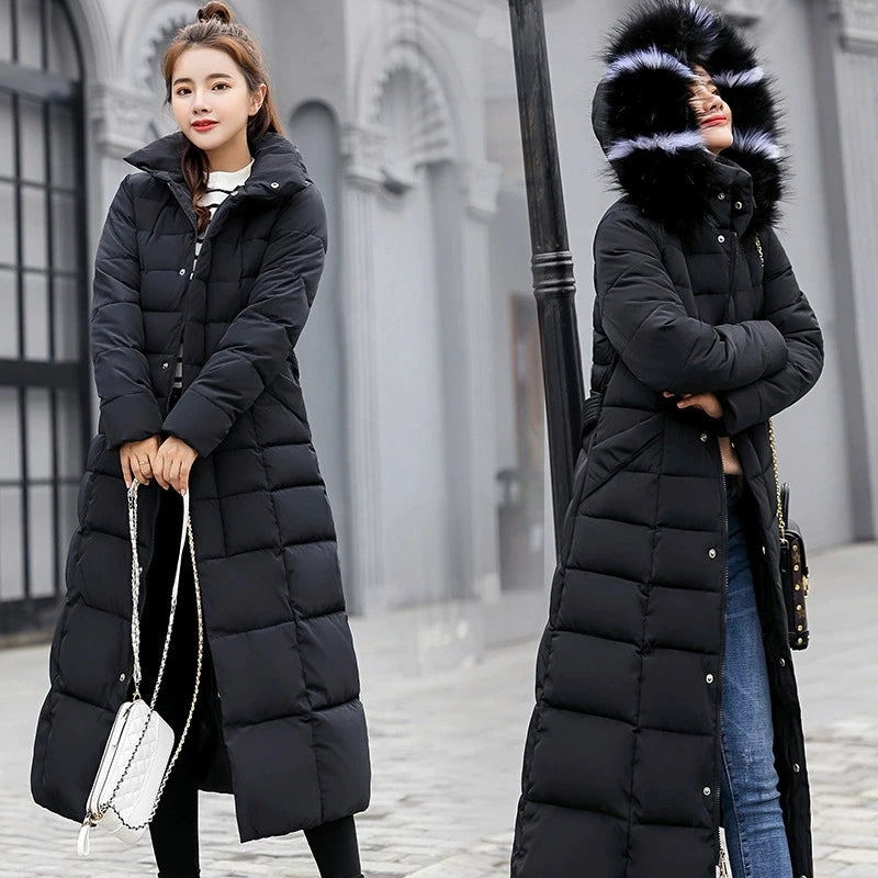 Manteau Long d’Hiver Femme – Coton