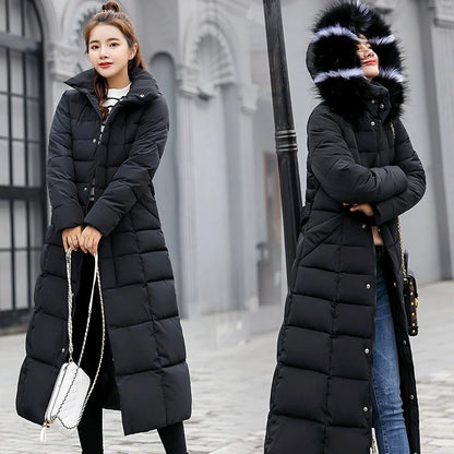 Manteau Long d’Hiver Femme – Coton