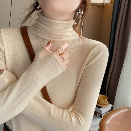 Pull à Col Roulé Femme – Maille Élégante