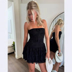Robe courte moulante sans manches pour femmes
