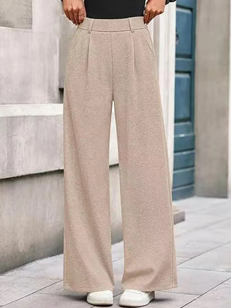 Pantalon côtelé décontracté pour femmes