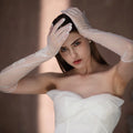 Gants en tulle avec perles pour femmes