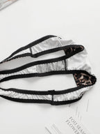 Ensemble de lingerie sexy imprimé léopard pour femmes