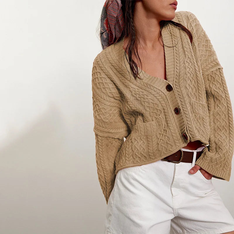 Gilets torsadés style bohème pour femmes