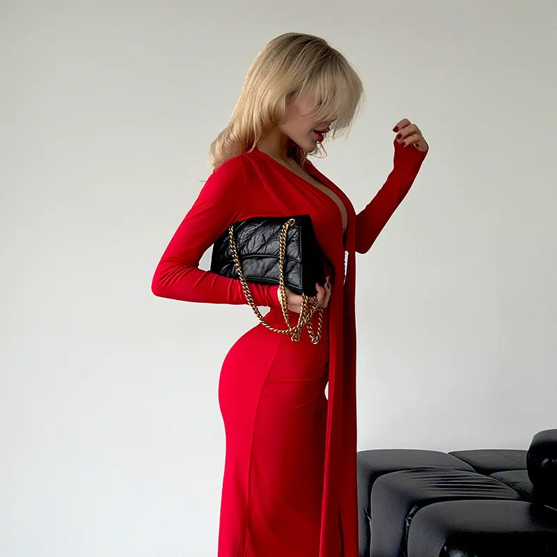 Robe bandage plissée élégante pour femmes