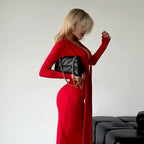Robe bandage plissée élégante pour femmes