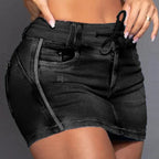 Mini short en jean pour femmes
