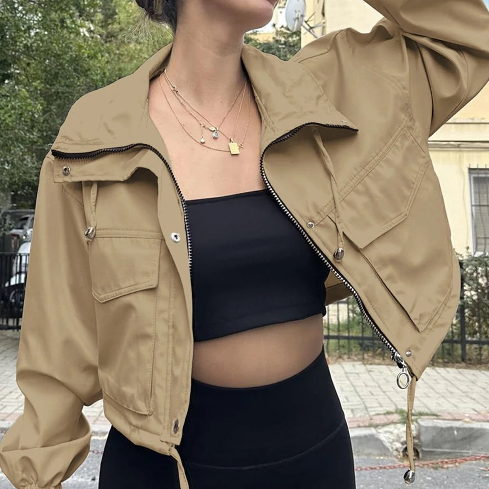 Veste Courte Femme – Zippée et Décontractée