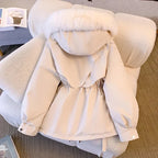 Manteau d'hiver rembourrée à capuche pour femmes