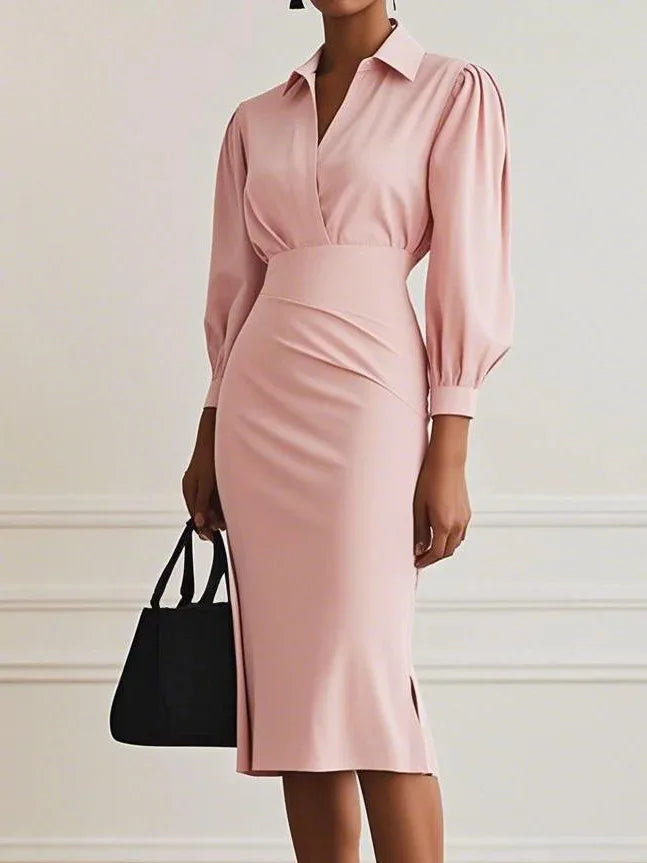 Robes taille cintrée, longueur genou pour femmes