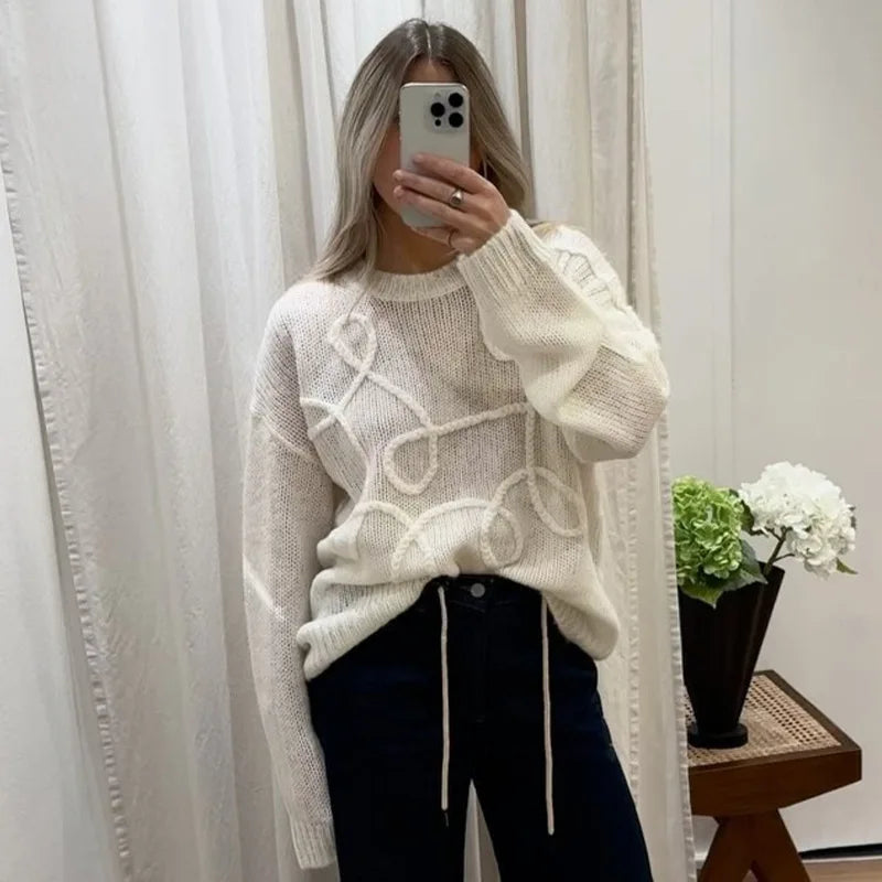Pulls d'hiver en maille tendance pour femmes