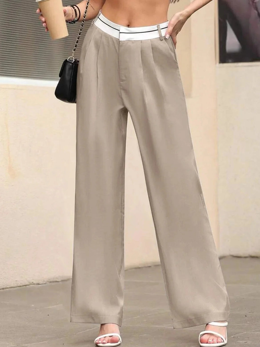 Pantalon long décontracté et amincissant pour femmes
